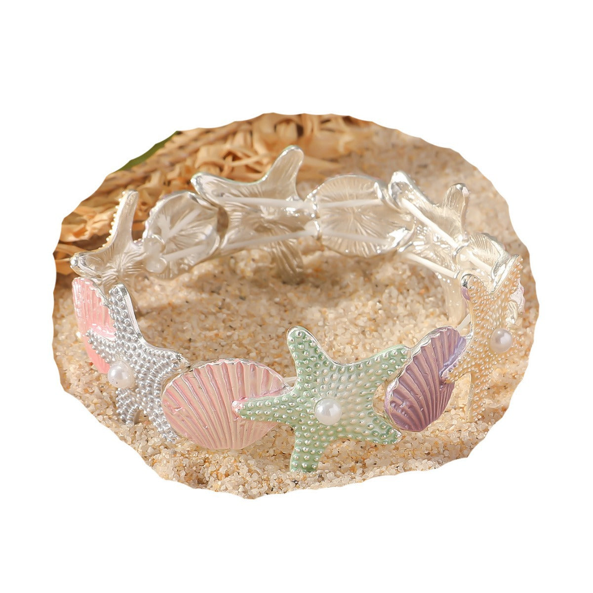 Beach Vacation Style Starfish Shell Bracelet