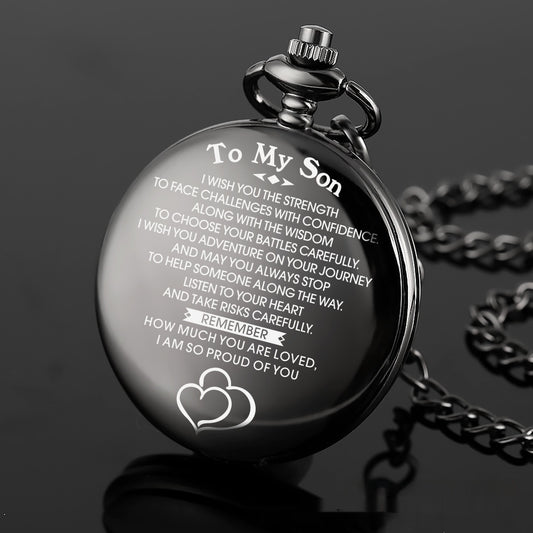 Lettering Commemorative Hot Sale Quartz Pocket Watch