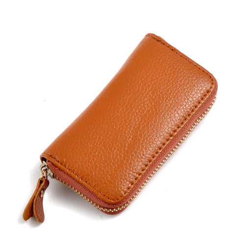 Leather men's card holder car key case @billsdeals.store