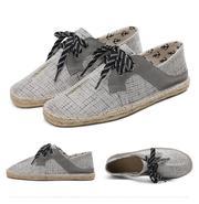 New spring and summer espadrilles comfortable lazy flat casual men's shoes women's shoes life home travel canvas shoes