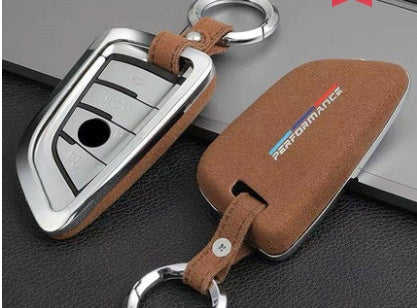 suede key case