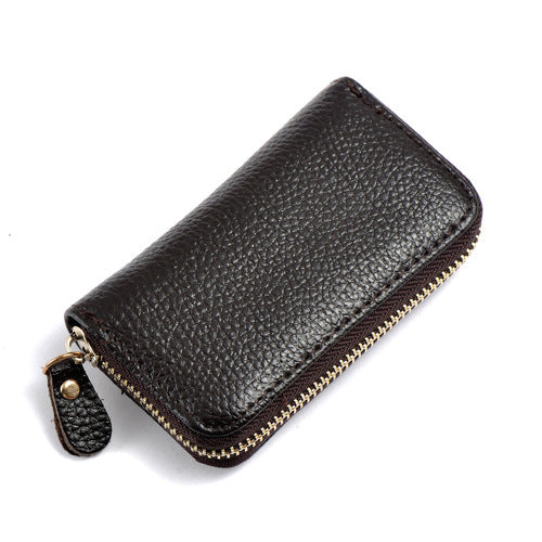 Leather men's card holder car key case @billsdeals.store