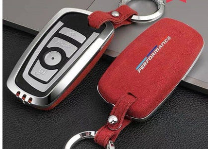 suede key case