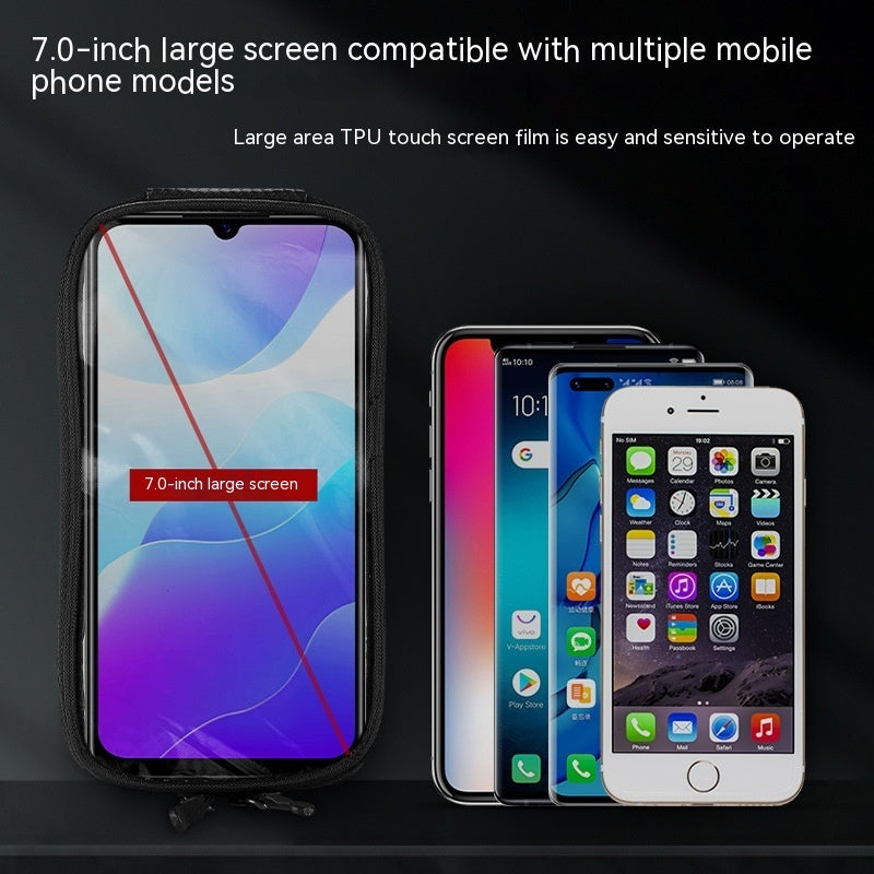 Bilateral Tube Touch Screen Saddle Bag 