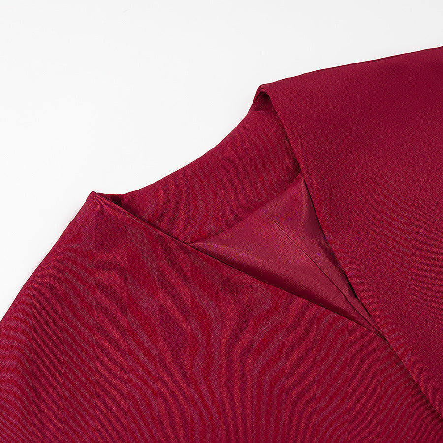 European And American Fashion Minimalist Irregular Vest Casual Trouser