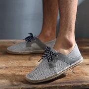 New spring and summer espadrilles comfortable lazy flat casual men's shoes women's shoes life home travel canvas shoes