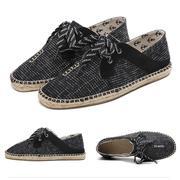 New spring and summer espadrilles comfortable lazy flat casual men's shoes women's shoes life home travel canvas shoes