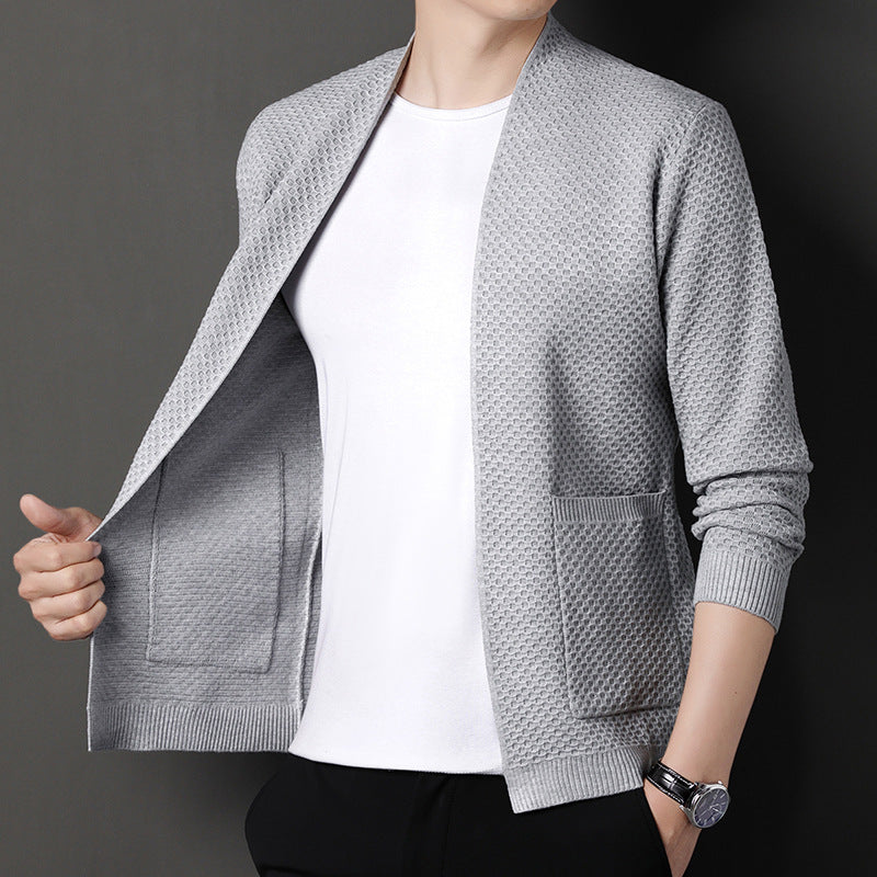 Men's Knitted Cardigan Sweater Coat
