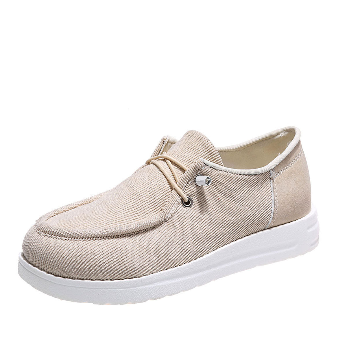 Flat Shoes Woman Breathable Elastic Band Casual Shoes Walking