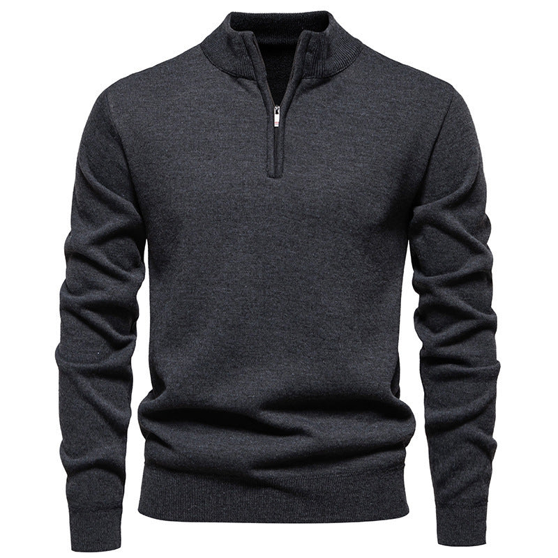 Men's Knitwear Top Half Zipper