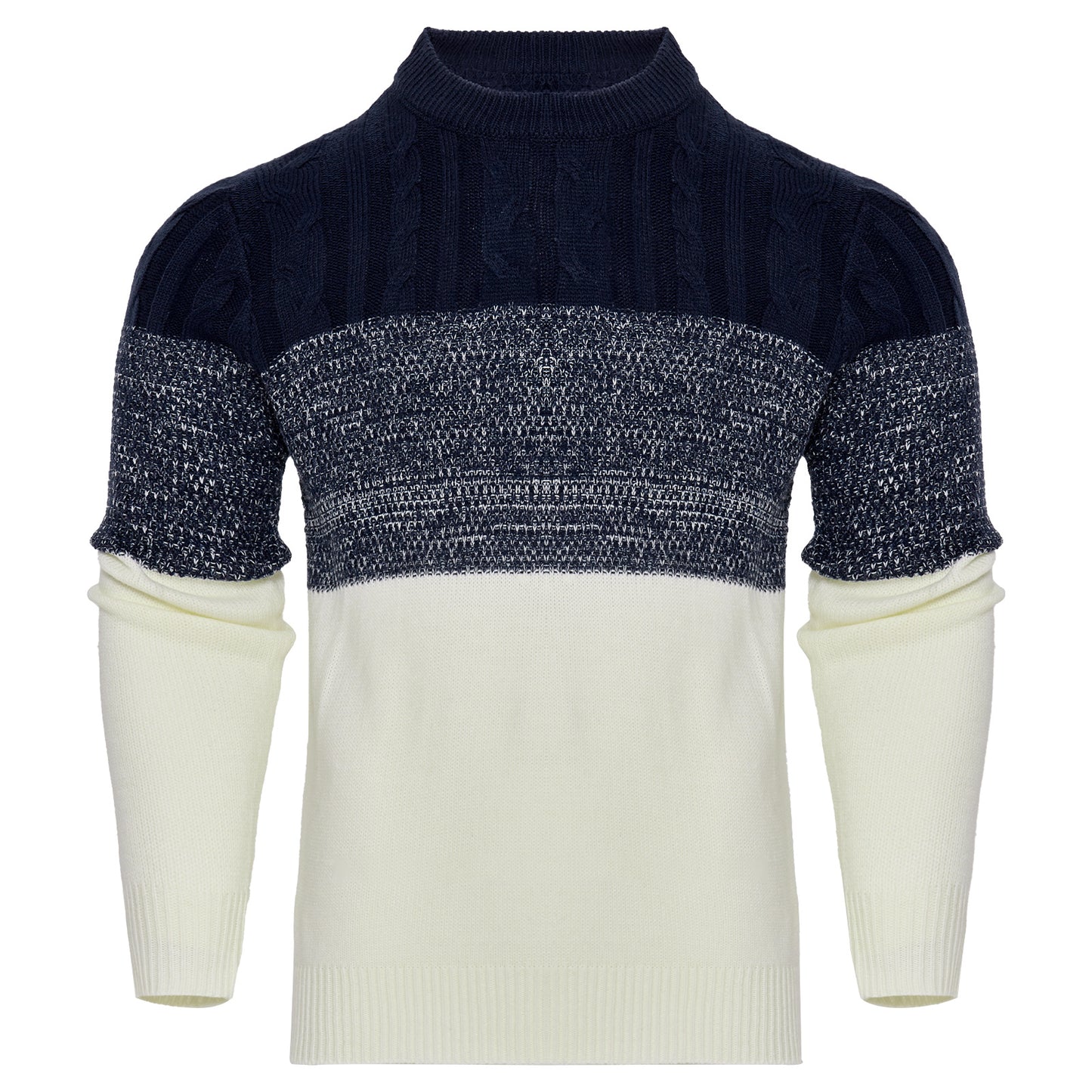 Men's Knitted Sweater Fashion Long-sleeved Pullover Tops Fall And Winter Clothing