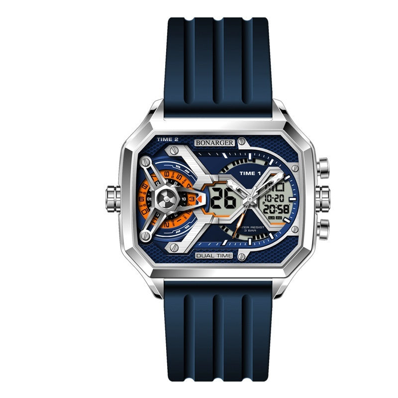 Men's Electronic Multi-functional Sports Luminous Waterproof Watch