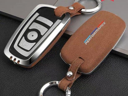 suede key case
