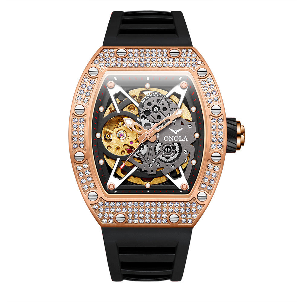 Fully-jewelled Automatic Mechanical Watch Men