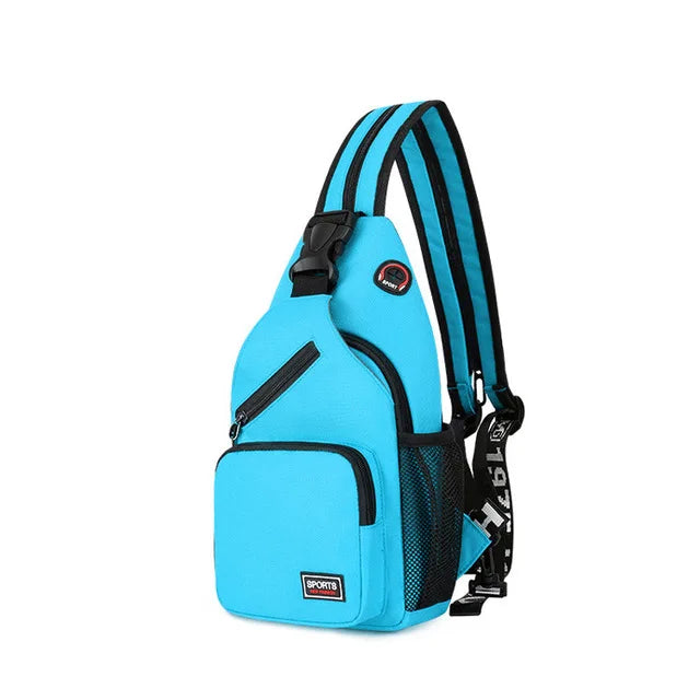 Crossbody Sling Bag for Men & Women Backpack with Earphone Hole Multip