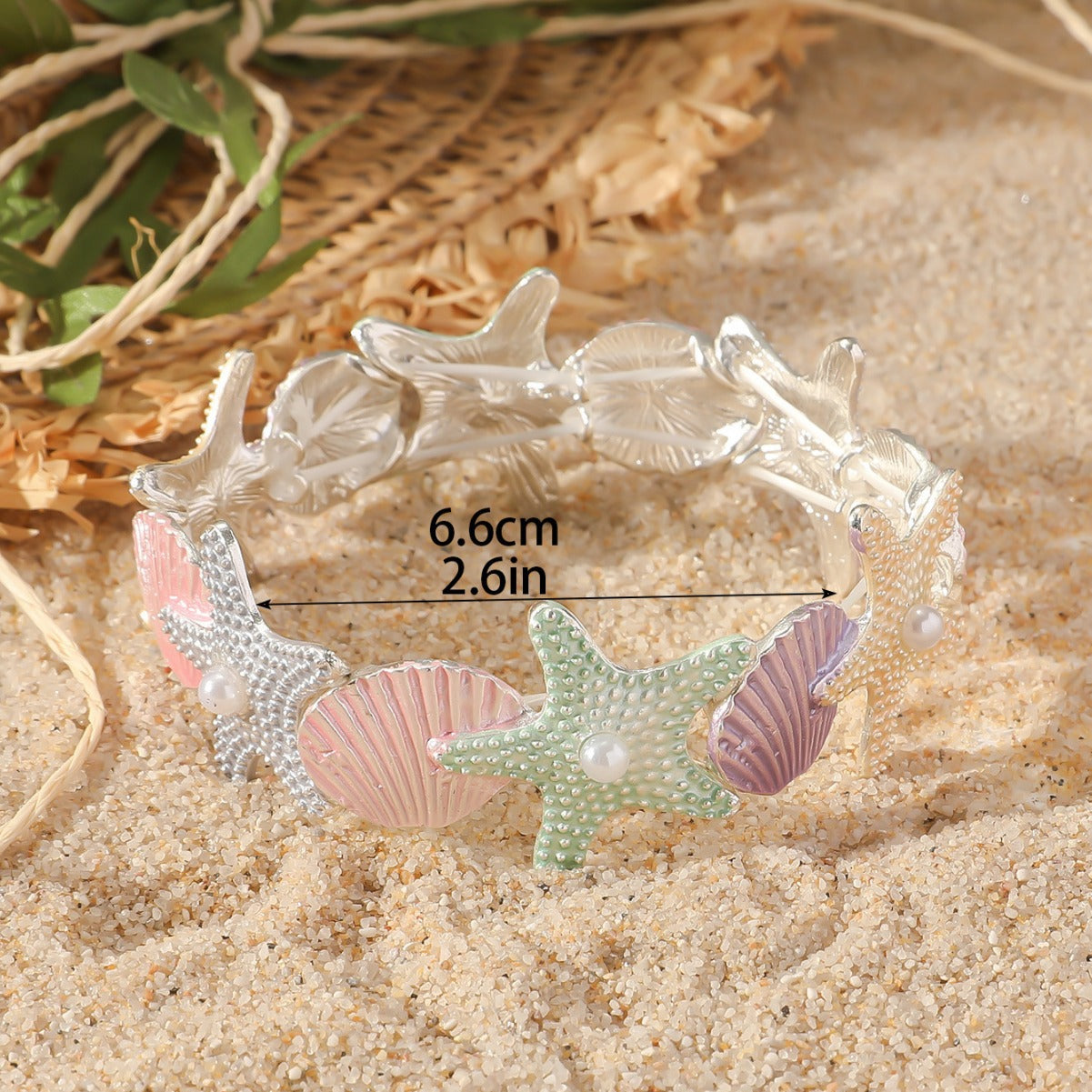 Beach Vacation Style Starfish Shell Bracelet