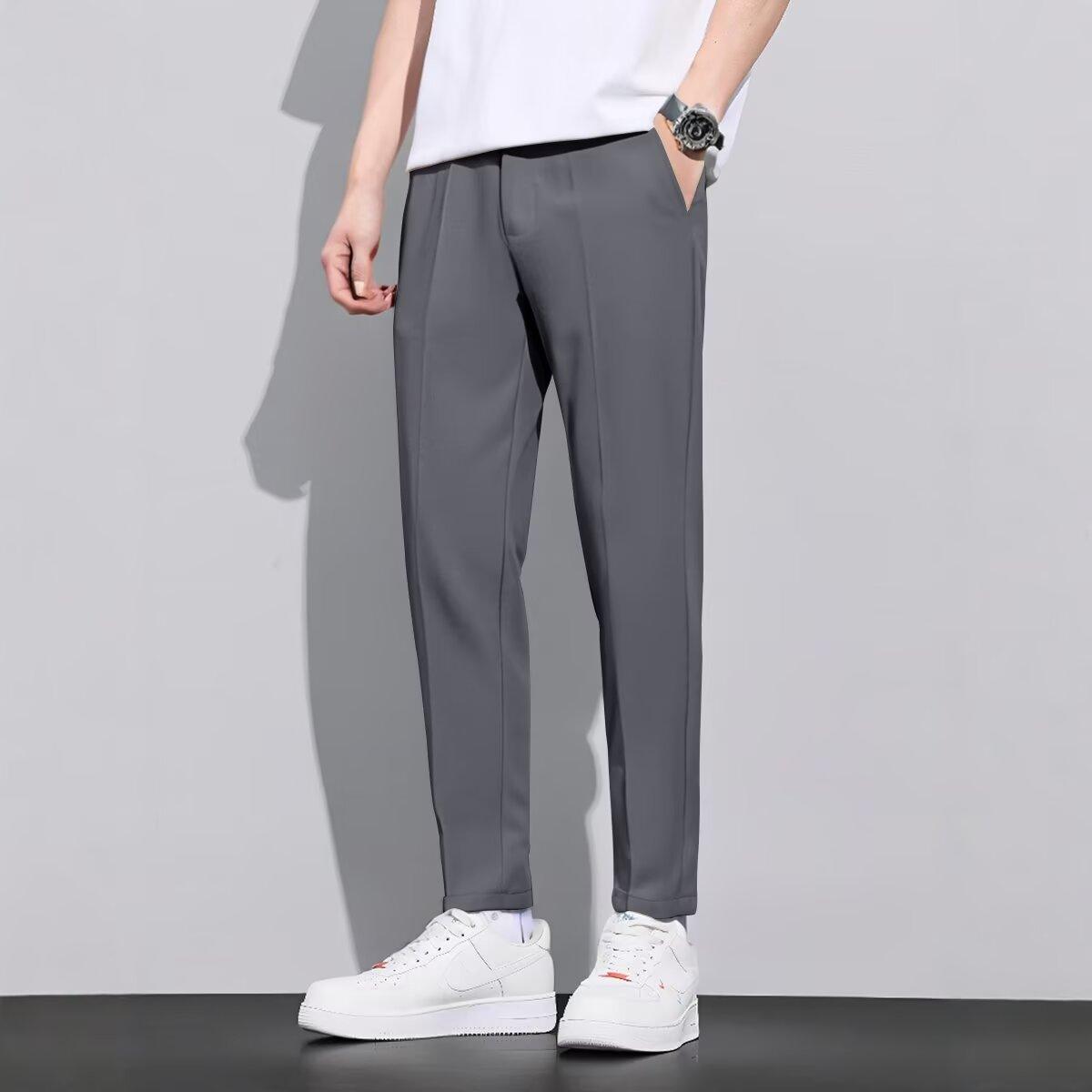 Men's Ankle Tied Pants Versatile Hong Kong Trend Men's Pants