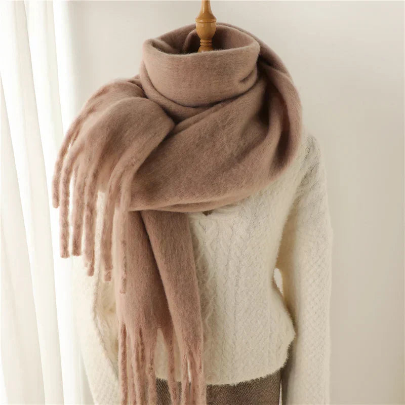 Winter scarf for women cashmere warm pashmina blanket wraps female....