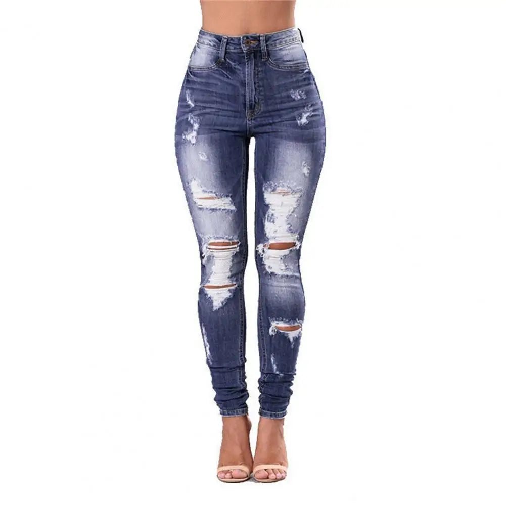 Winter Women's Trend Ripped High Waist StretchButtons Fly Pockets Distressed Women Jeans Ripped Hole Tassel High Waist Denim Pants Streetwear

Description:
High waist and skinny design for pencil jeans can preseJeansBills DealsBills DealsWinter Women's Trend Ripped High Waist Stretch