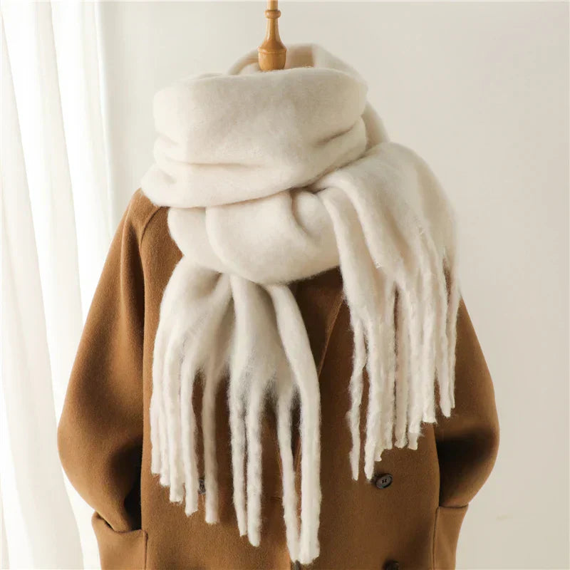 Winter scarf for women cashmere warm pashmina blanket wraps female....