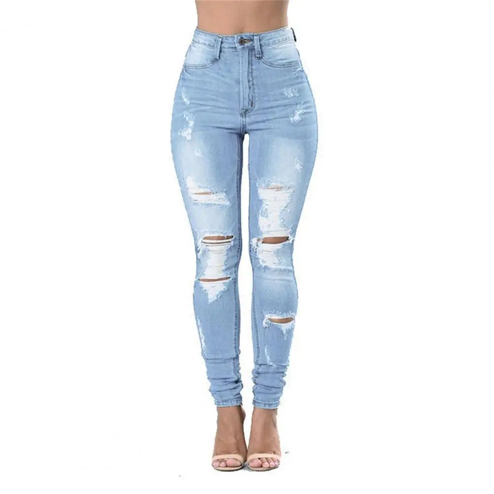 Winter Women's Trend Ripped High Waist StretchButtons Fly Pockets Distressed Women Jeans Ripped Hole Tassel High Waist Denim Pants Streetwear

Description:
High waist and skinny design for pencil jeans can preseJeansBills DealsBills DealsWinter Women's Trend Ripped High Waist Stretch