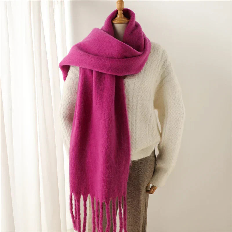 Winter scarf for women cashmere warm pashmina blanket wraps female....