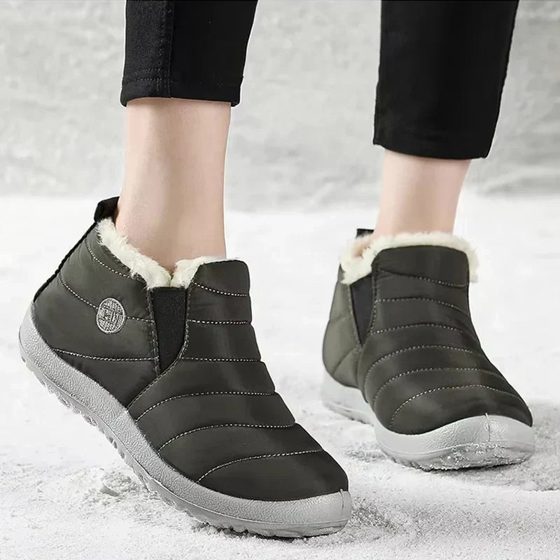 Women's Boots Warm Fur Winter Boots Fashion Men's Waterproof Snow