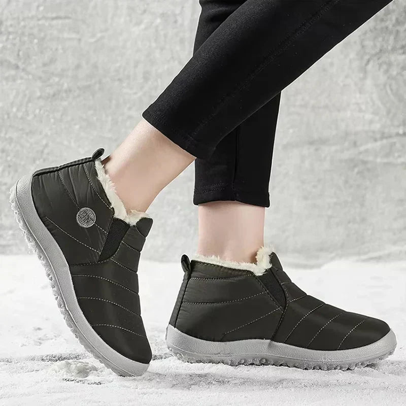 Women's Boots Warm Fur Winter Boots Fashion Men's Waterproof Snow