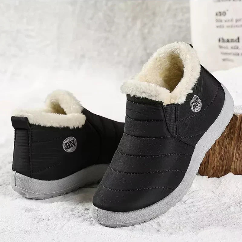 Women's Boots Warm Fur Winter Boots Fashion Men's Waterproof Snow