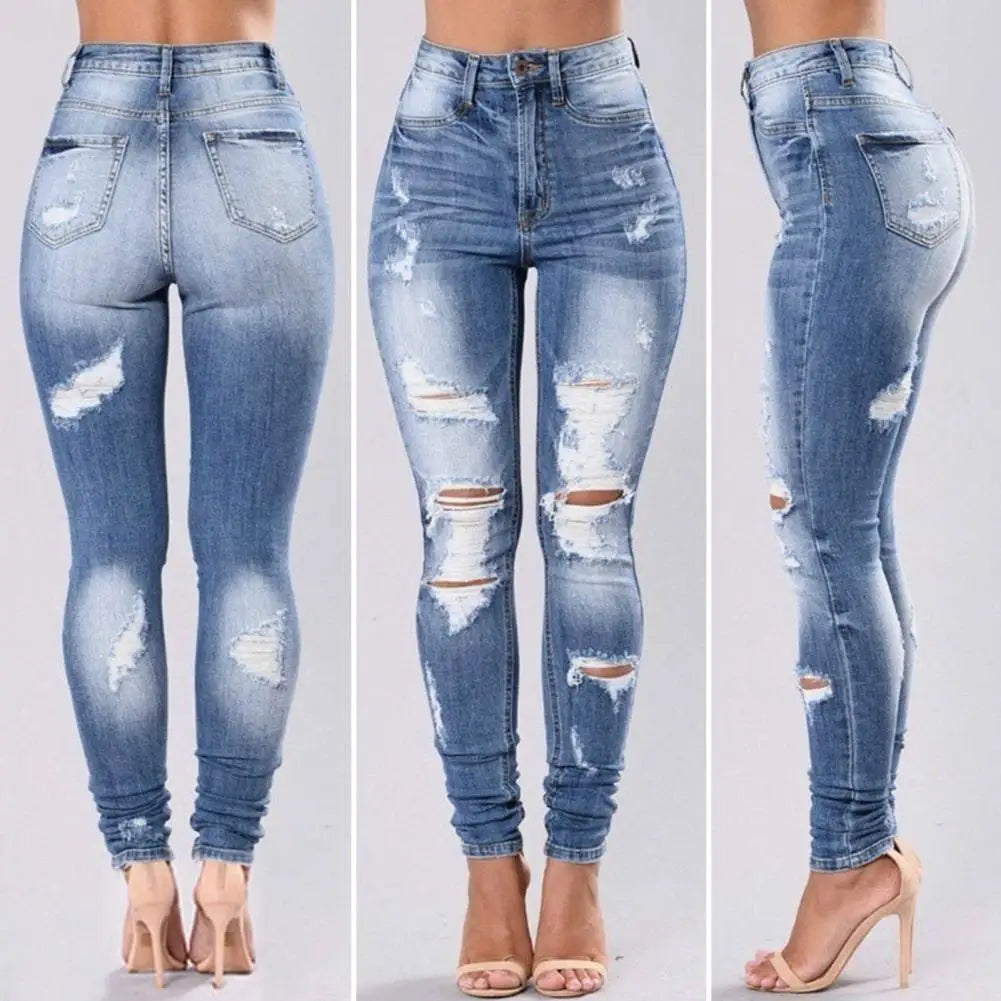 Winter Women's Trend Ripped High Waist StretchButtons Fly Pockets Distressed Women Jeans Ripped Hole Tassel High Waist Denim Pants Streetwear

Description:
High waist and skinny design for pencil jeans can preseJeansBills DealsBills DealsWinter Women's Trend Ripped High Waist Stretch