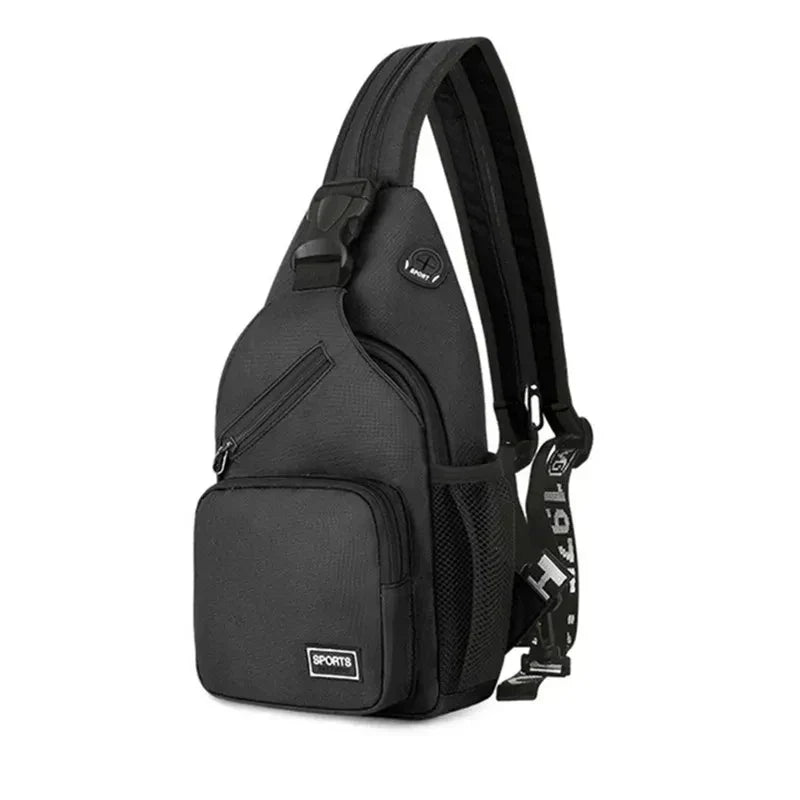 Crossbody Sling Bag for Men & Women Backpack with Earphone Hole Multip