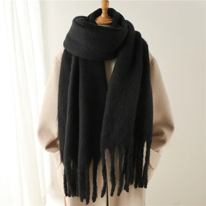 Winter scarf for women cashmere warm pashmina blanket wraps female....