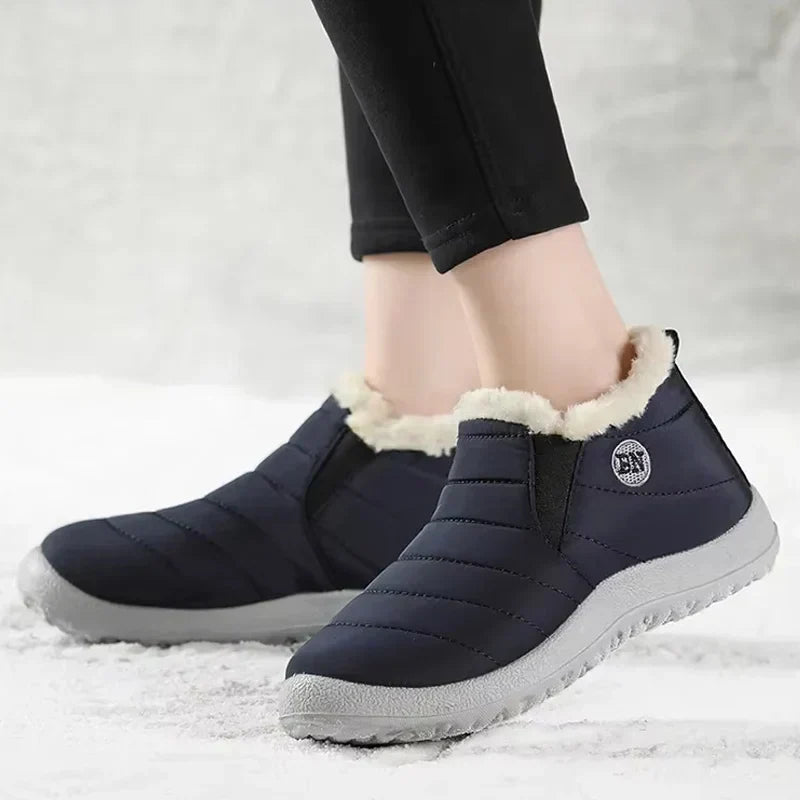 Women's Boots Warm Fur Winter Boots Fashion Men's Waterproof Snow