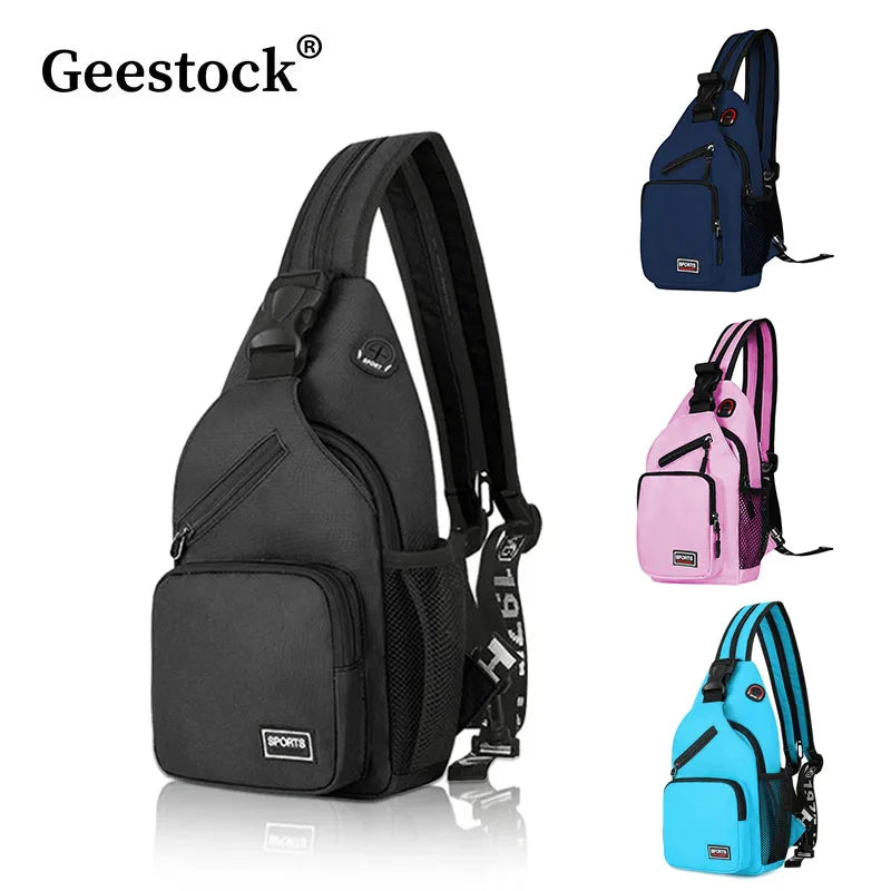 Crossbody Sling Bag for Men & Women Backpack with Earphone Hole Multip