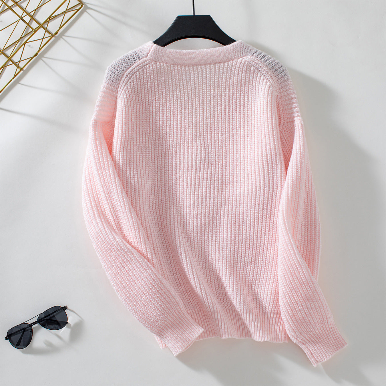 European And American Autumn And Winter New Women's Knitwear V-neck