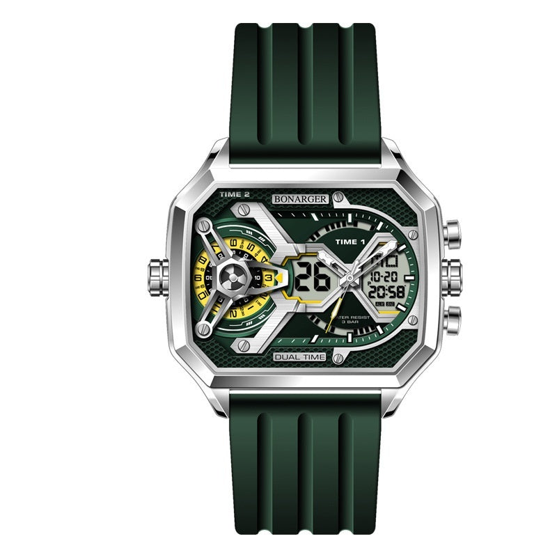 Men's Electronic Multi-functional Sports Luminous Waterproof Watch