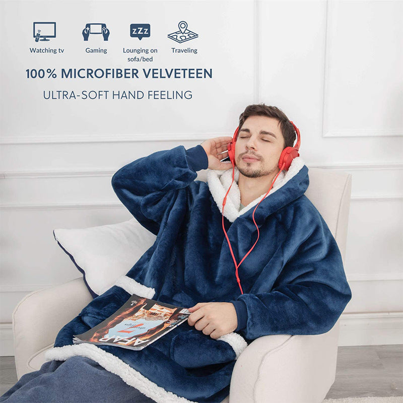 Winter TV Hoodie Blanket Winter Warm Home Clothes Women Men Oversized.Overview:Unique design, stylish and beautiful.Good material, comfortable wear.A variety of colors, any choice.Product information:Product category: pajamasFabric namBills DealsBills DealsWinter TV Hoodie Blanket Winter Warm Home Clothes Women Men Oversized.