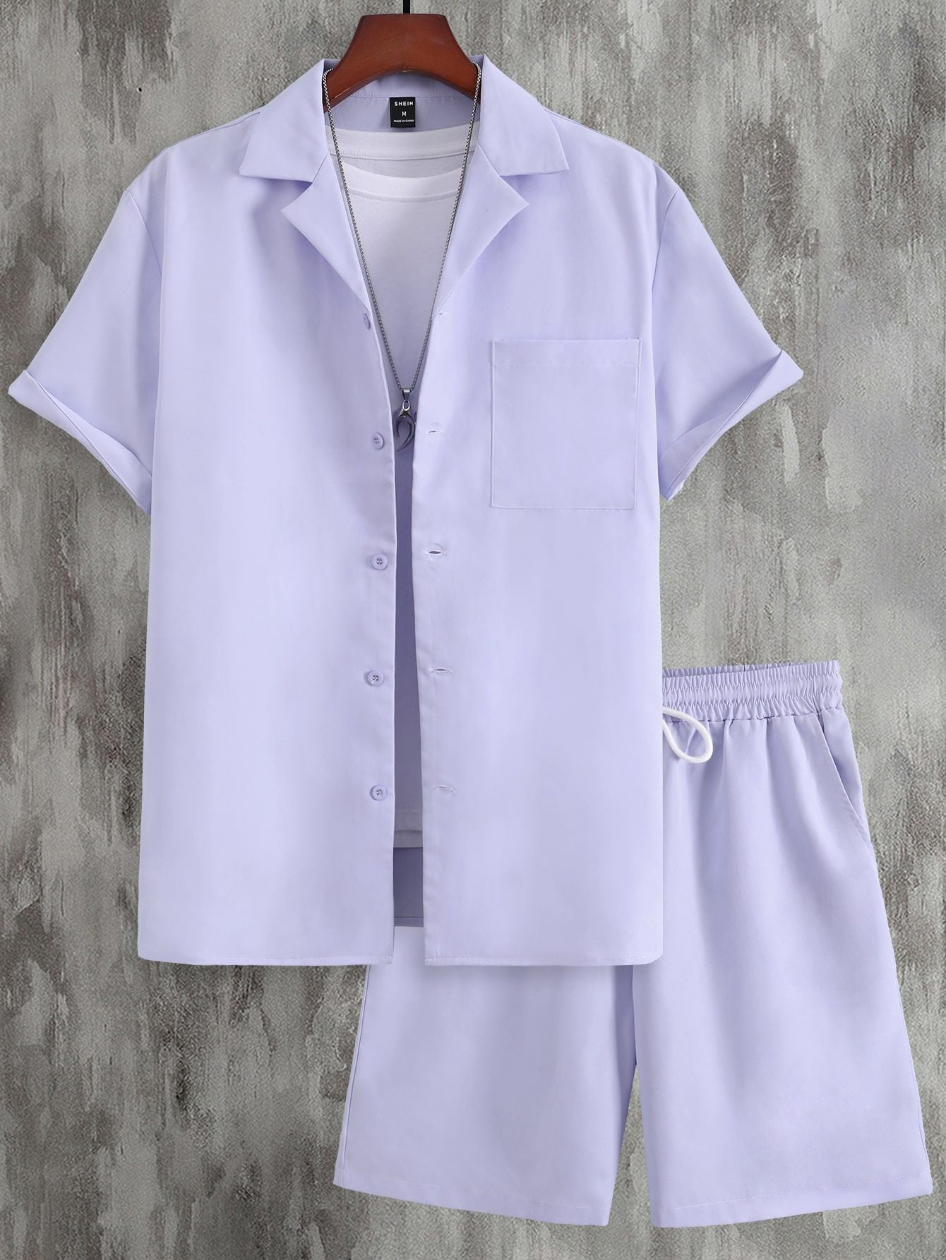 Short Sleeve Cuban Collar Men's Sport Suit_ billsdeals.store