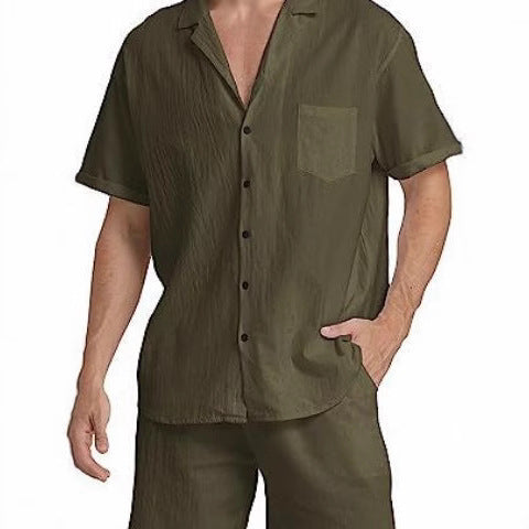 Men's Summer Sports Short-sleeved Shorts Suit @billsdeals.store