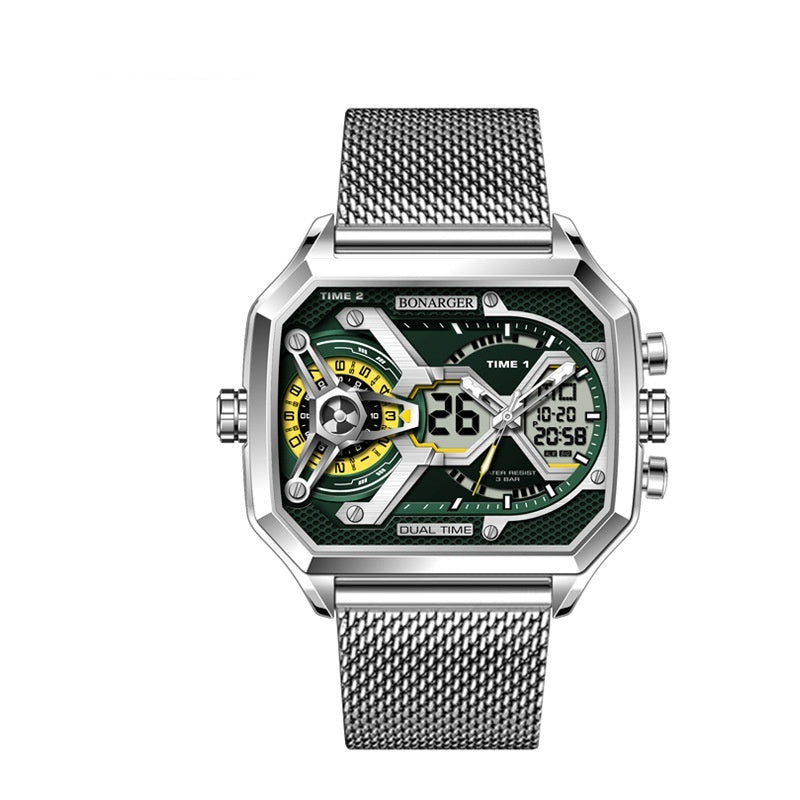 Men's Electronic Multi-functional Sports Luminous Waterproof Watch