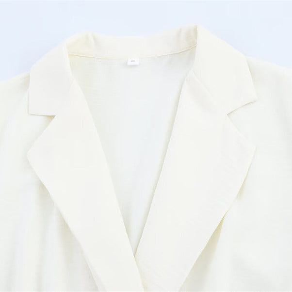 European And American Style Fashion Woven Belt Short-sleeved Jumpsuit