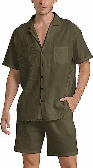 Men's Summer Sports Short-sleeved Shorts Suit @billsdeals.store